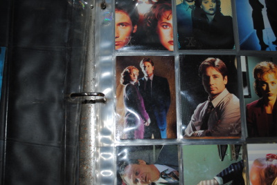 X-Files Style Binder with Over 70 X-files Trading Cards (Used)